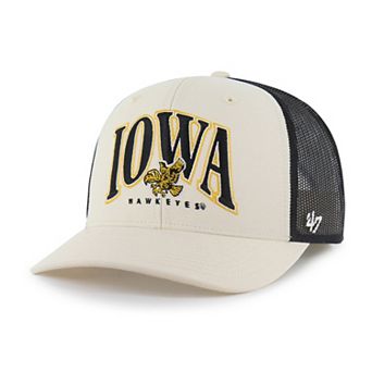 Men's '47 Natural Iowa Hawkeyes Drawbridge Trucker Adjustable Hat