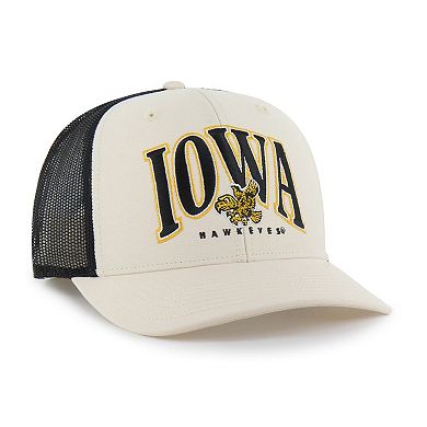 Men's '47 Natural Iowa Hawkeyes Drawbridge Trucker Adjustable Hat