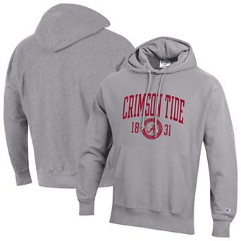 Men's Champion Heather Gray Alabama Crimson Tide Established Reverse Weave Hoodie