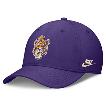 Men's Nike Purple LSU Tigers Dri-FIT Vintage Rise Swooshflex Flex Hat