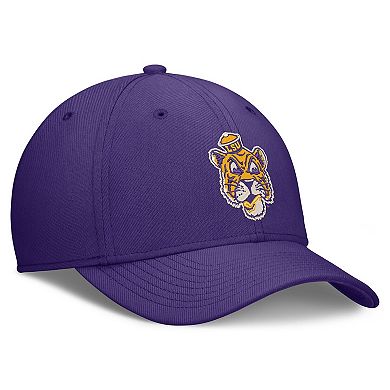 Men's Nike Purple LSU Tigers Dri-FIT Vintage Rise Swooshflex Flex Hat