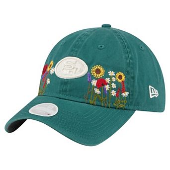 Women's New Era Green San Francisco 49ers Wildflower 9TWENTY Adjustable Hat