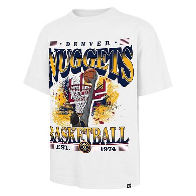 Men's '47 White Denver Nuggets Regional Foundation T-Shirt