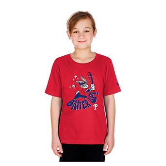 Youth New Era Red Philadelphia Phillies Looney Tunes T-Shirt