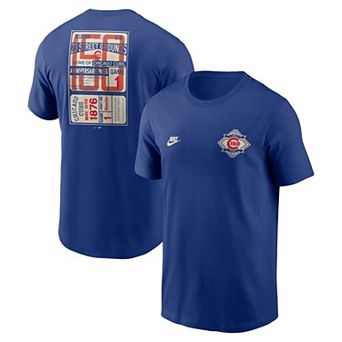 Men's Nike Royal Chicago Cubs 150th Anniversary T-Shirt