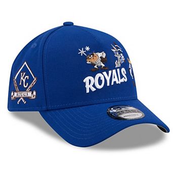 Youth New Era Royal Kansas City Royals Looney Tunes A-Frame 9FORTY Adjustable Hat
