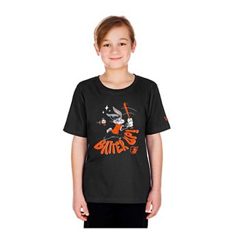 Youth New Era Black Baltimore Orioles Looney Tunes T-Shirt