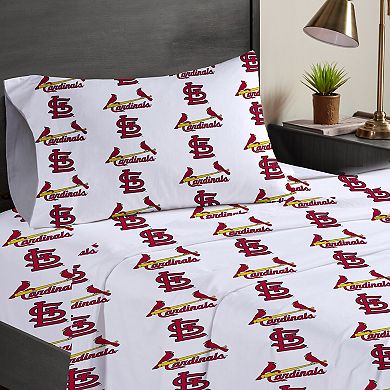 Pegasus St. Louis Cardinals Three-Piece Twin Sheet Set
