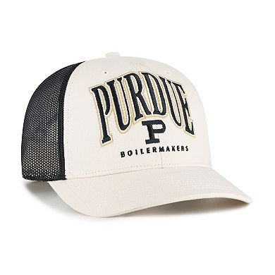 Men's '47 Natural Purdue Boilermakers Drawbridge Trucker Adjustable Hat