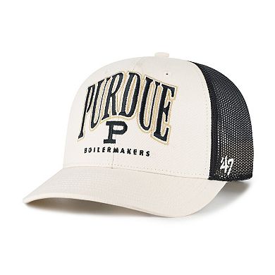 Men's '47 Natural Purdue Boilermakers Drawbridge Trucker Adjustable Hat