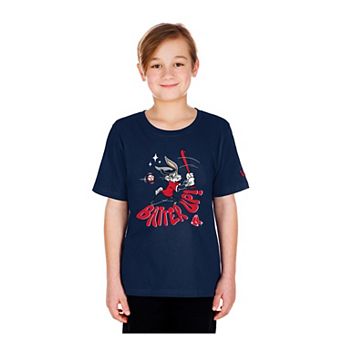 Youth New Era Navy Boston Red Sox Looney Tunes T-Shirt