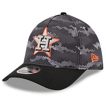 Men's New Era Black Houston Astros Camo 39THIRTY A-Frame Flex Hat