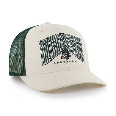 Men's '47 Natural Michigan State Spartans Drawbridge Trucker Adjustable Hat