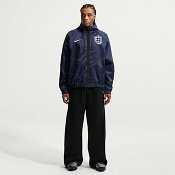 Men's Nike Navy England National Team 2026 Anthem Dri-FIT Full-Zip Hooded Jacket