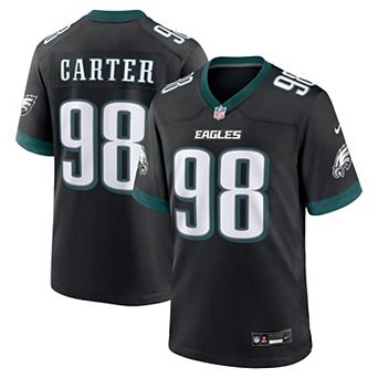 Men's Nike Jalen Carter Black Philadelphia Eagles Alternate Game Player Jersey