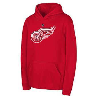 Youth Outerstuff Red Detroit Red Wings Primary Logo Pullover Hoodie