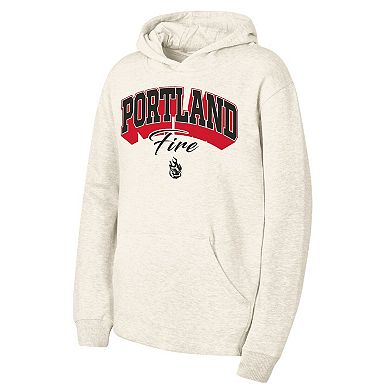 Youth Outerstuff Natural Portland Fire Powerful Fleece Hoodie