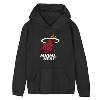 Preschool Outerstuff Black Miami Heat Primary Logo Hoodie