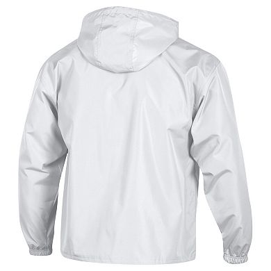 Men's Champion White Kentucky Wildcats Cloud Packable Half-Zip Hooded Jacket