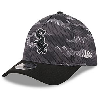 Men's New Era Black Chicago White Sox Camo 39THIRTY A-Frame Flex Hat