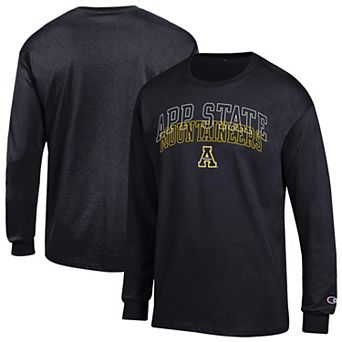 Men's Champion Black Appalachian State Mountaineers Team Long-Sleeve T-Shirt