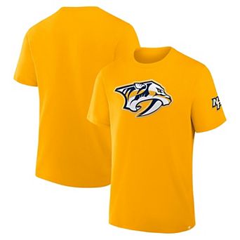 Men's Fanatics Gold Nashville Predators Hat Trick Legacy T-Shirt