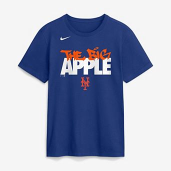 Men's Nike Royal New York Mets City Connect Handwriting Club T-Shirt