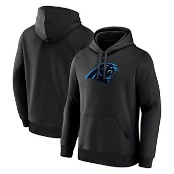 Men's Logo Athletic Black Carolina Panthers Primary Logo Hoodie