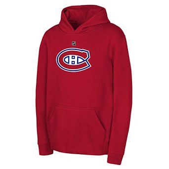Youth Outerstuff Red Montreal Canadiens Primary Logo Pullover Hoodie