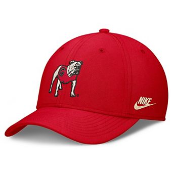 Men's Nike Red Georgia Bulldogs Dri-FIT Vintage Rise Swooshflex Flex Hat