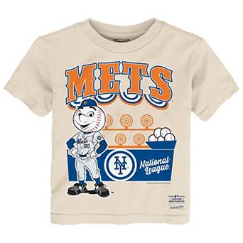 Toddler Mitchell & Ness Cream New York Mets Step Back Up T-Shirt