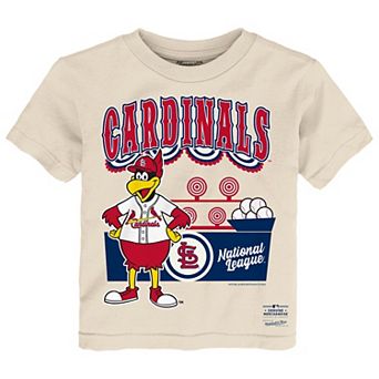 Toddler Mitchell & Ness Cream St. Louis Cardinals Step Back Up T-Shirt