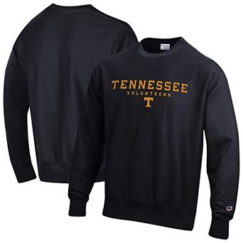 Men's Champion Black Tennessee Volunteers Relentless Reverse Weave Sweatshirt