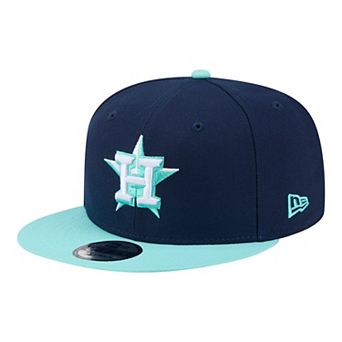 Men's New Era Navy/Turquoise Houston Astros Two-Tone Color Pack 9FIFTY Snapback Hat