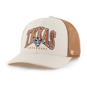 Men's '47 Natural Texas Longhorns Drawbridge Trucker Adjustable Hat