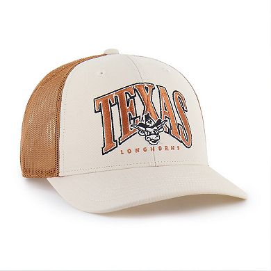 Men's '47 Natural Texas Longhorns Drawbridge Trucker Adjustable Hat