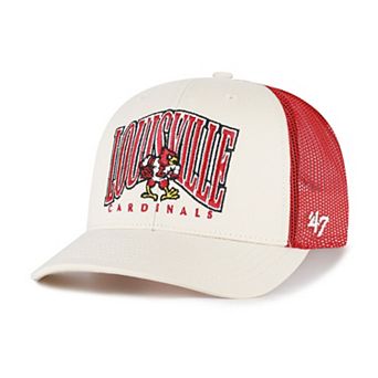 Men's '47 Natural Louisville Cardinals Drawbridge Trucker Adjustable Hat