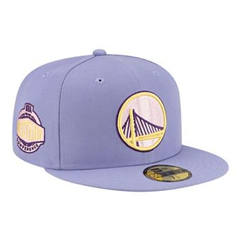 Men's New Era Lavender Golden State Warriors Color Pack 59FIFTY Fitted Hat
