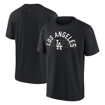Men's Fanatics Los Angeles Dodgers Black Out Heavyweight T-Shirt
