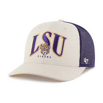 Men's '47 Natural LSU Tigers Drawbridge Trucker Adjustable Hat