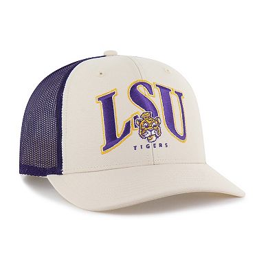 Men's '47 Natural LSU Tigers Drawbridge Trucker Adjustable Hat