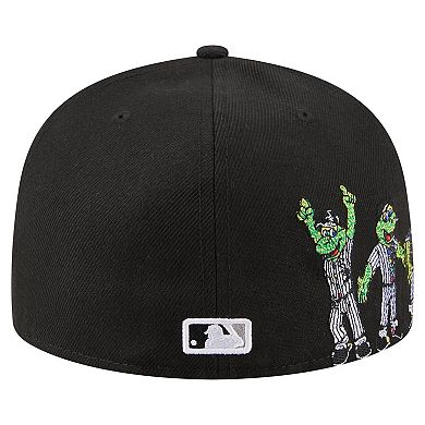 Men's New Era Black Chicago White Sox Run Mascot 59FIFTY Fitted Hat