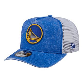 Men's New Era Royal/White Golden State Warriors Washed Meshback 9FIFTY Adjustable Hat