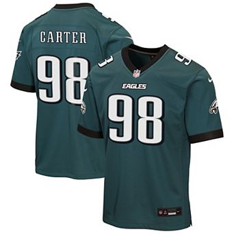 Youth Nike Jalen Carter Midnight Green Philadelphia Eagles Team Game Jersey