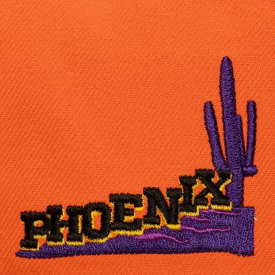 Men's Mitchell & Ness Orange/Black Phoenix Suns In the City Pro Pinch Snapback Hat
