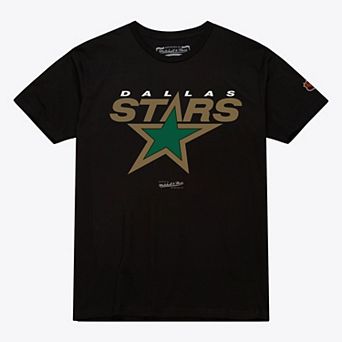 Men's Mitchell & Ness Black Dallas Stars Core Vintage Logo T-Shirt