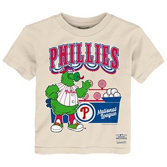 Toddler Mitchell & Ness Cream Philadelphia Phillies Step Back Up T-Shirt
