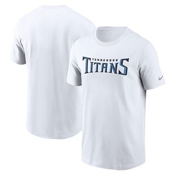 Men's Nike White Tennessee Titans Primetime Wordmark Essential T-Shirt