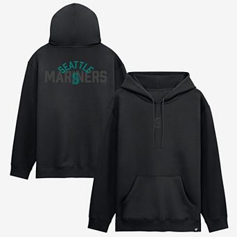 Men's Fanatics Seattle Mariners Black Out Fleece Hoodie