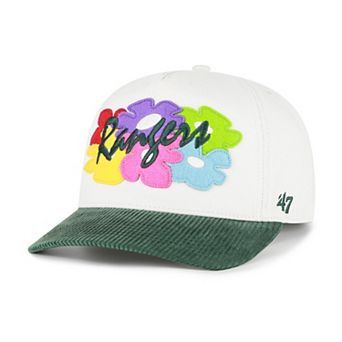 Men's '47 White/Green Texas Rangers Flora Gallery Hitch Adjustable Hat